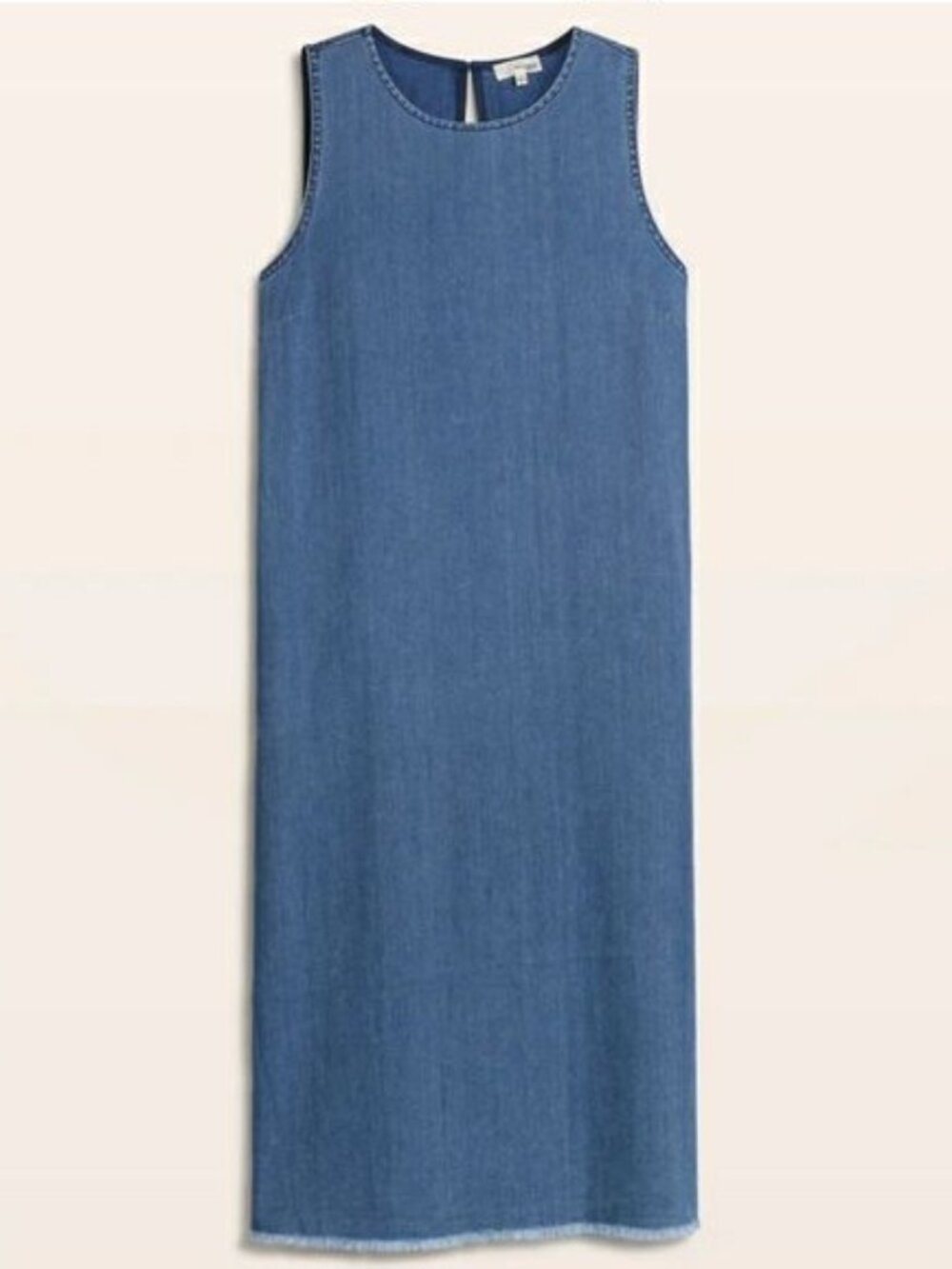 Wilfred Free Aritzia Midi Denim Jumper Dress Blue Size L